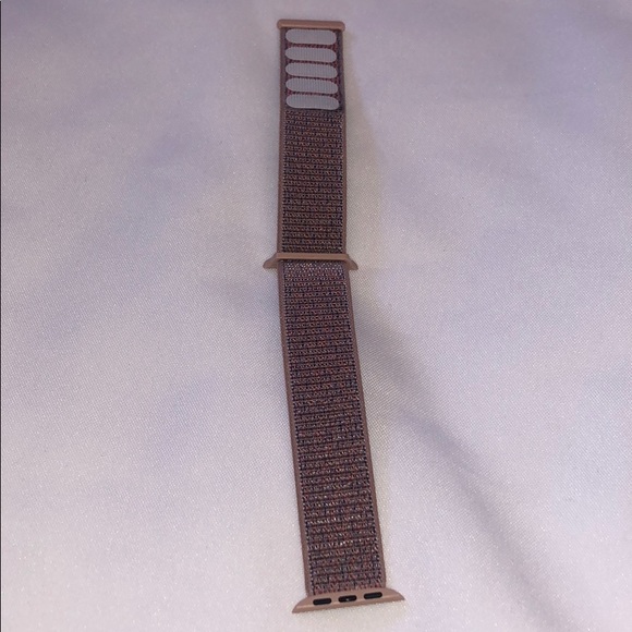 Apple Watch Soft Pink Velcro Band Strap - Picture 2 of 8